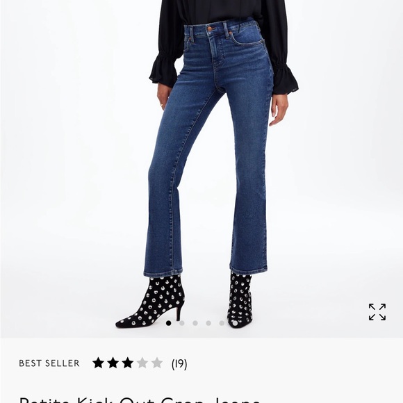 Blue Ankle Cropped Jeans - Picture 1 of 5